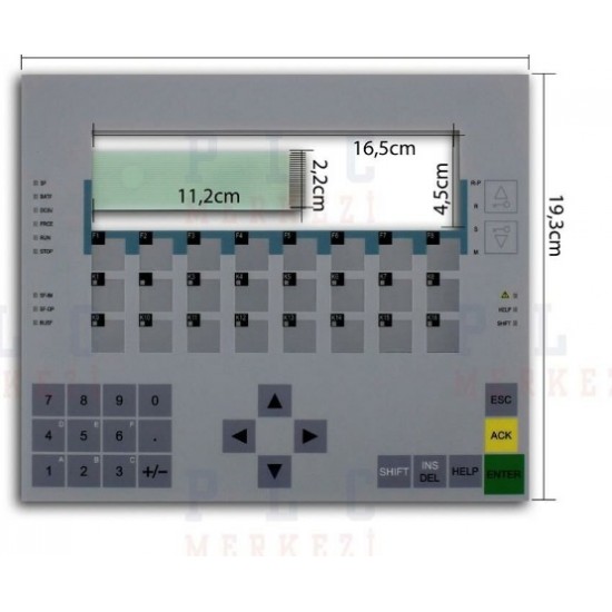 6ES7634-2BF02-0AE3 SIEMENS  C7-634DP TUŞ TAKIMI, MEMBRAN